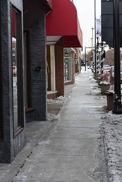 istock Sidewalk in Chicago suburbs 629675418