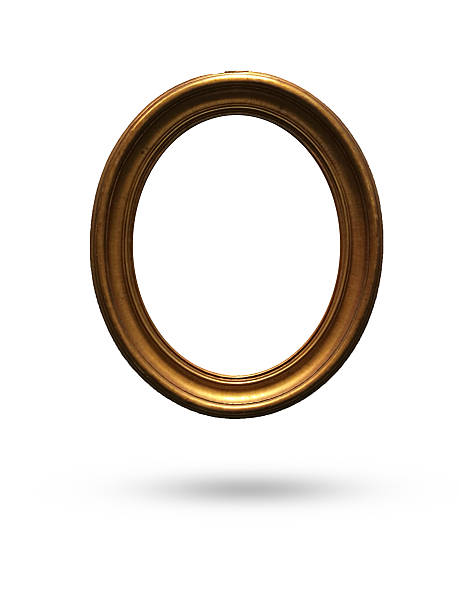 istock wooden picture frame on white background 629677738