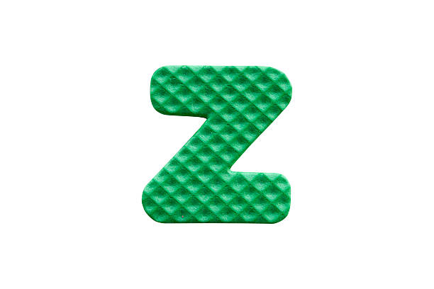 istock green alphabet Z made from EVA foam on white background 629680398