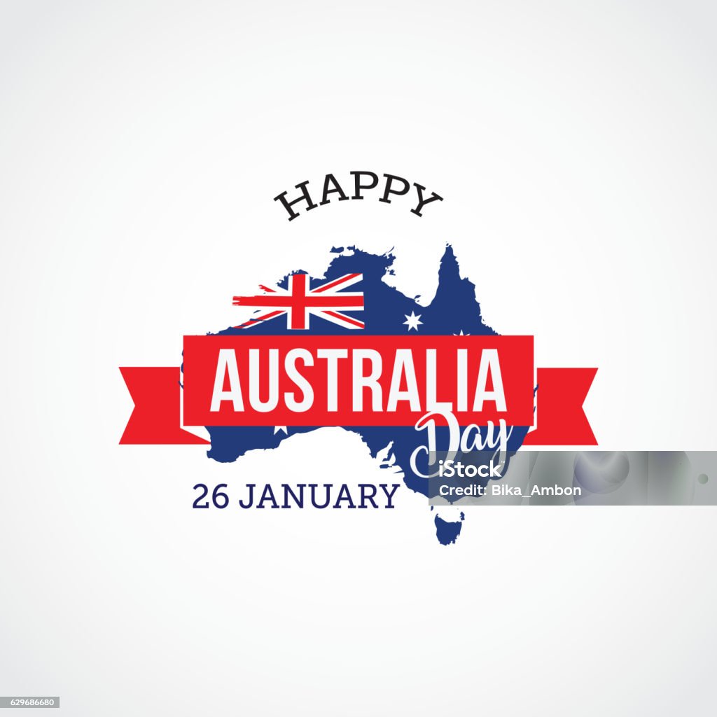 Happy Australia Day Happy Australia Day Vector illustration. Suitable for Greeting card, poster and banner 25-29 Years stock vector