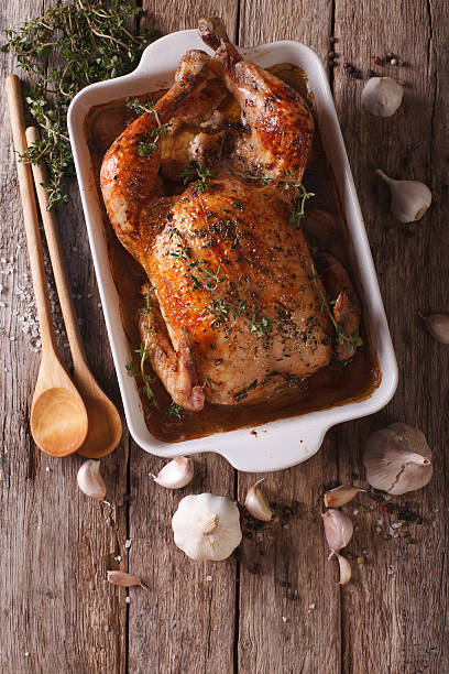 istock French Food: Chicken with 40 cloves of garlic 629687580