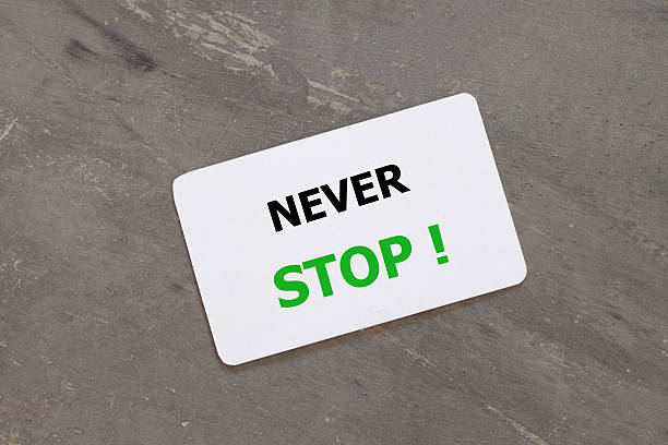 istock Never stop inspirational quote design 629691580