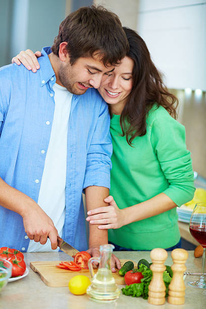 istock Chopping vegs for salad 629693796