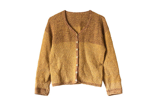 istock Knitted cardigan isolated 629694432