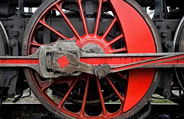 istock red steel wheel with red spokes 629706770