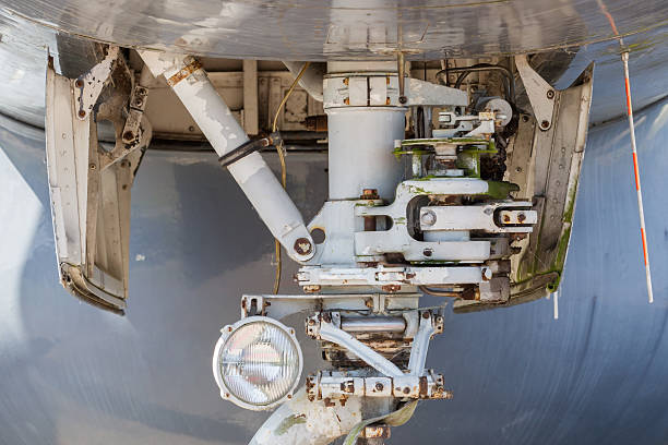 istock Aircraft nose landing gear 629713120
