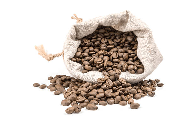 istock Roasted coffee beans on a white background. Clipping path 629722362