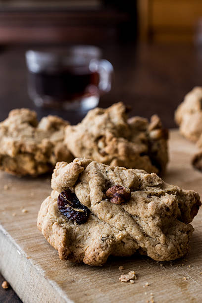 istock Homemade Cookies with raisin , hazelnut and coffee 629724720
