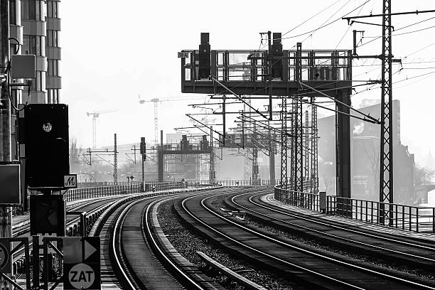 istock Railroad Tracks In City 629727091