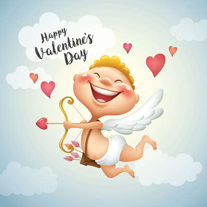 cartoon illustration of cupid 