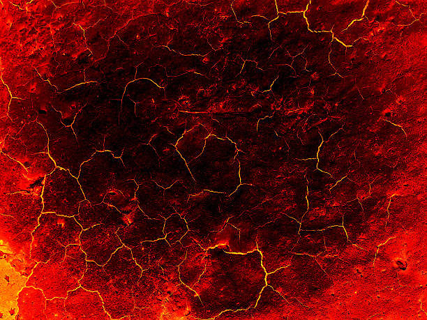 istock The surface of seamless hot lava. Disaster warning 629758534