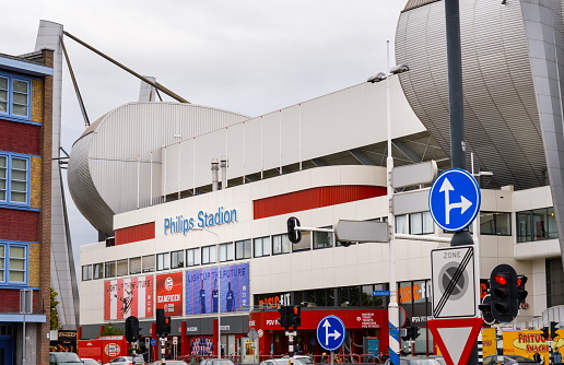 Eindhoven, the Netherlands - September 15, 2015: View at the Philips Stadium, home of the famous soccer team PSV Eindhoven