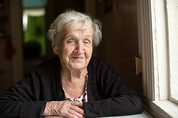 istock An elderly woman. Portrait. 629765748