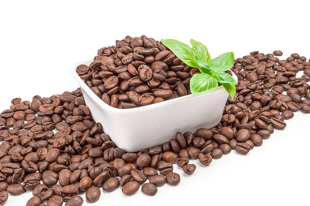istock Roasted coffee beans isolated on a white background cutout 629767568