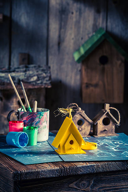 istock Homemade home for birds for cold winter 629767640