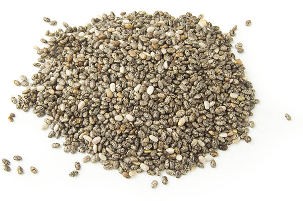 istock Healthy chia seeds isolated on a white background cutout 629774336