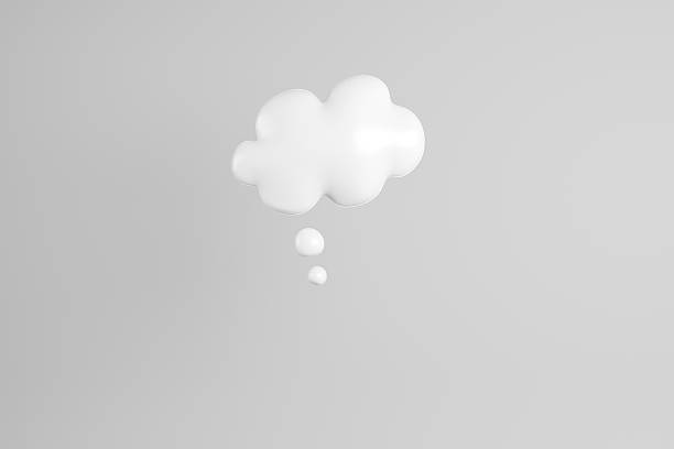 istock 3D illustration of white speech bubble 629775176