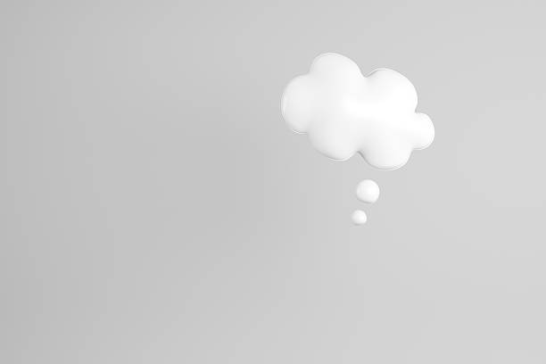 istock 3D illustration of white speech bubble 629775224