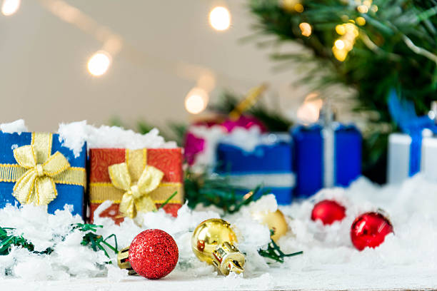 istock Merry Christmas with wooden 629777936