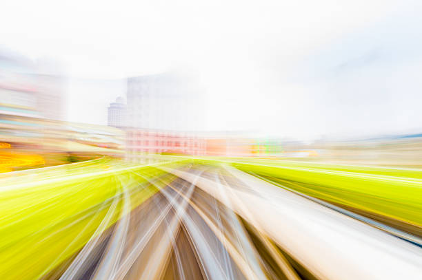 istock Speed motion in urban highway road tunnel 629778238