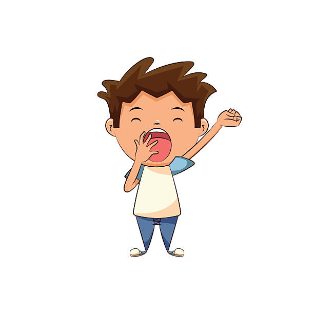Child Yawning Stock Illustration - Download Image Now - Yawning, Child,  Tired - iStock