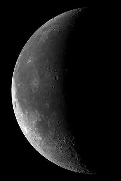 istock Gibbous moon on black background view from space 629782618