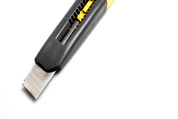 istock Stationery knife on a white background 629783696
