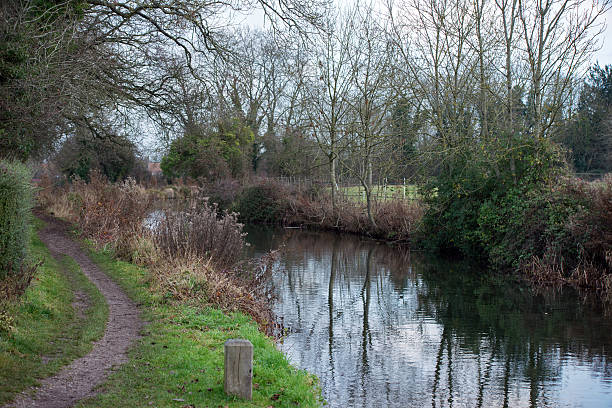 istock Basingstoke Canal and towpath at Greywell 629785246