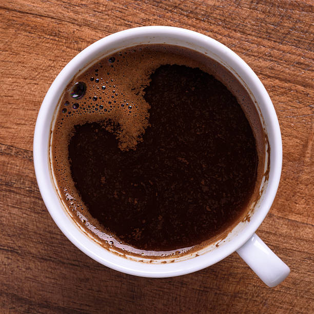 istock cup of black home made coffee top view 629785386
