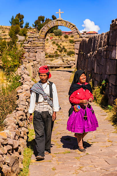 Taquile Island in Lake Titicaca, Peru
