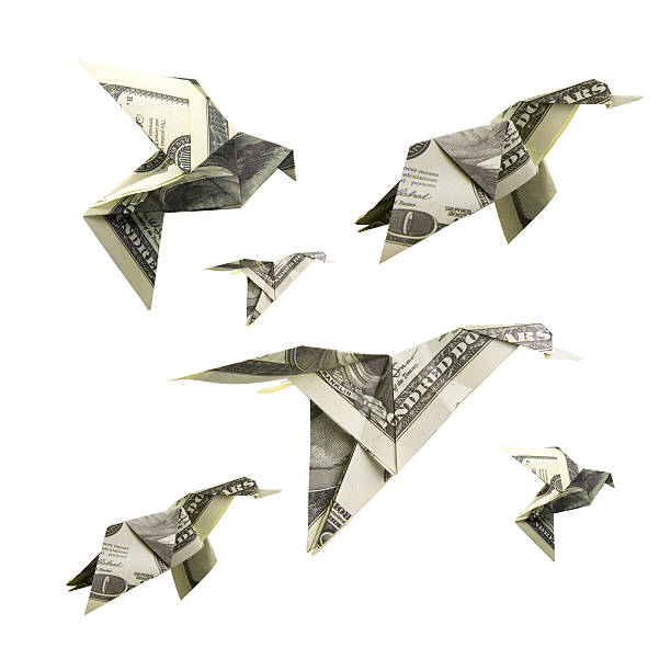 istock Origami Bird from banknotes 629788806