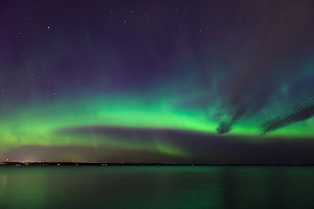 istock Northern lights over lake in finland 629794130