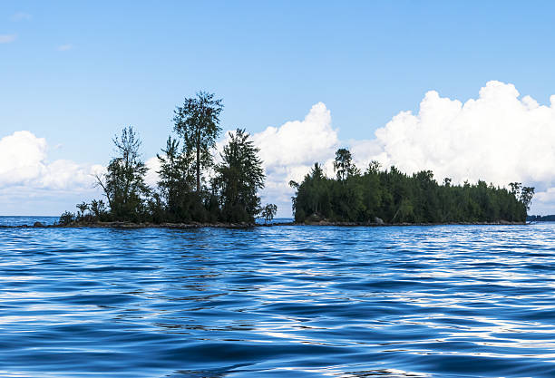 istock Seascape with small island in sunny day 629795940