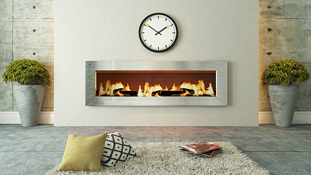 living room with fireplace decor design