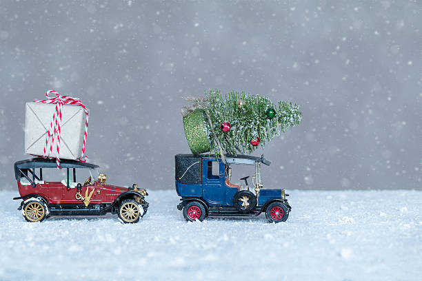 istock two Christmas car gifts 629800200