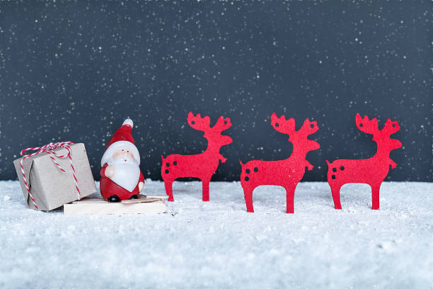 istock anta Claus on a sled 629800860