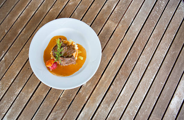 istock Restaurant food - beef steak 629801984