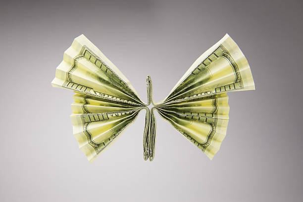 dollars in the form of butterflies