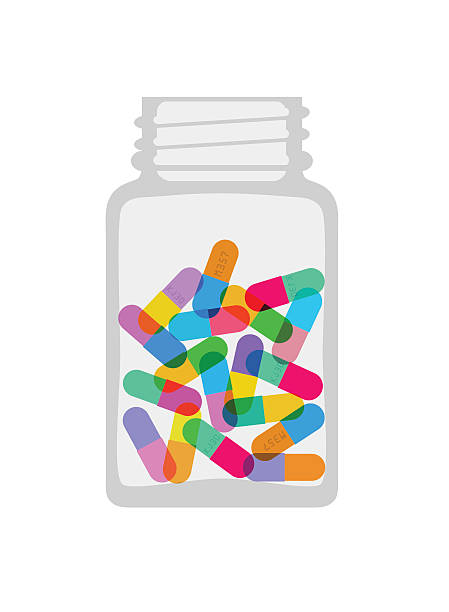 illustrations, cliparts, dessins animés et icônes de pilules capsules et  - capsule medicine vitamin pill narcotic