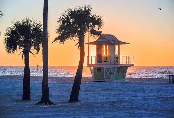SUNSET AT CLEARWATER BEACH