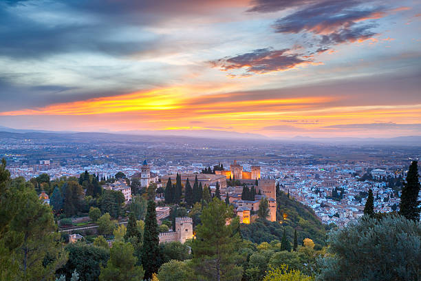istock Alhambra at sunset in Granada, Andalusia, Spain 629805844