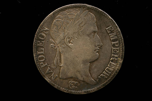 istock French Imperial Coin Isolated On A Black Background 629808658