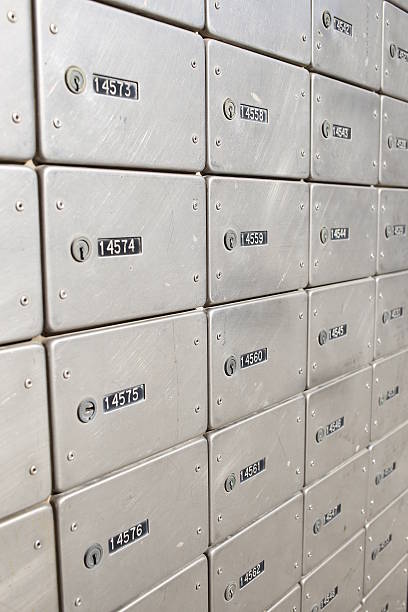 istock Many of safe deposit boxes texture background 629808962