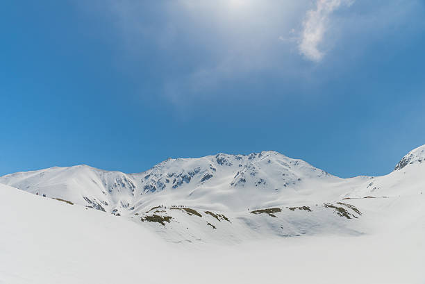 istock High mountains under snow with clear blue sky 629811308