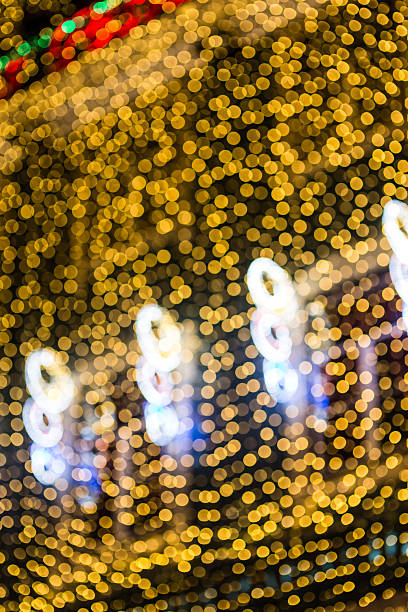 istock Defocused bokeh lights on the street 629811792