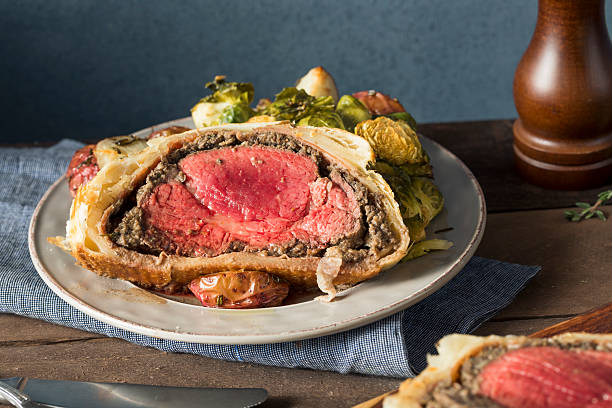 istock Homemade Christmas Beef Wellington 629812276