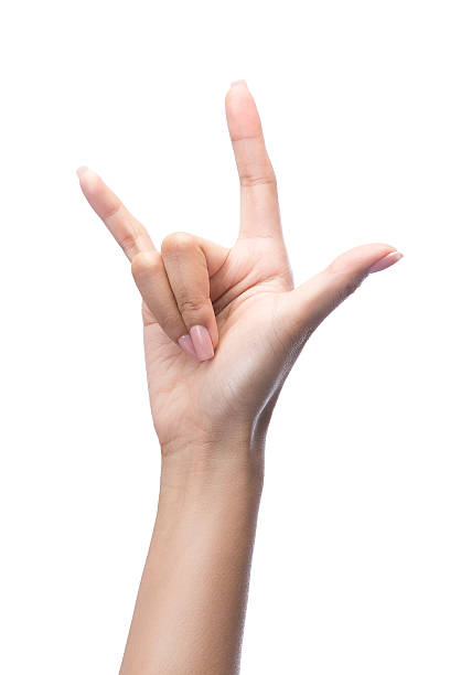 Love hand sign isolated isolated on white