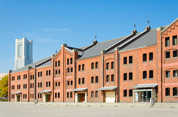 istock Red Brick Warehouse in yokohama, japan 629815634