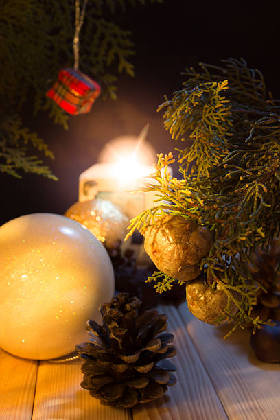 istock New Year table decorated with ornaments 629820526