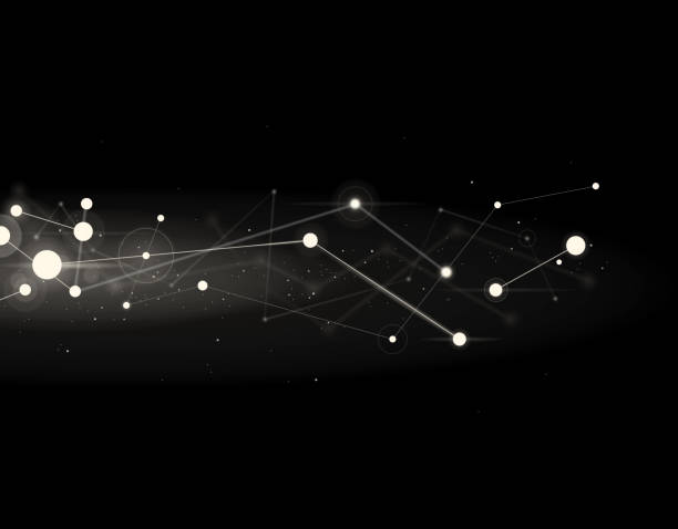 cluster creative network background constellation stock illustrations